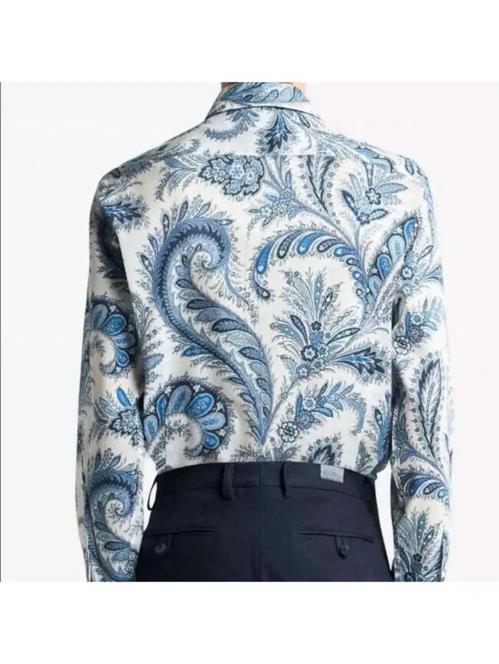Etro Men's Paisley Jacquard Roma-Fit Dress Shirt size 42